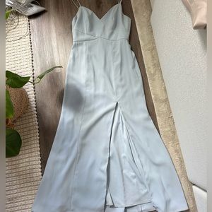 Baby blue bridesmaids dress